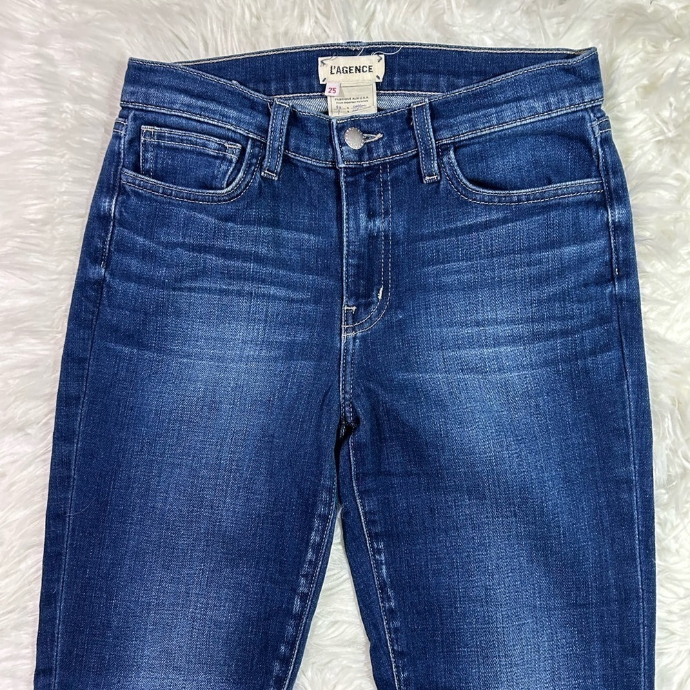 L’Agence Mid Rise Straight Leg Jeans - Picture 3 of 7